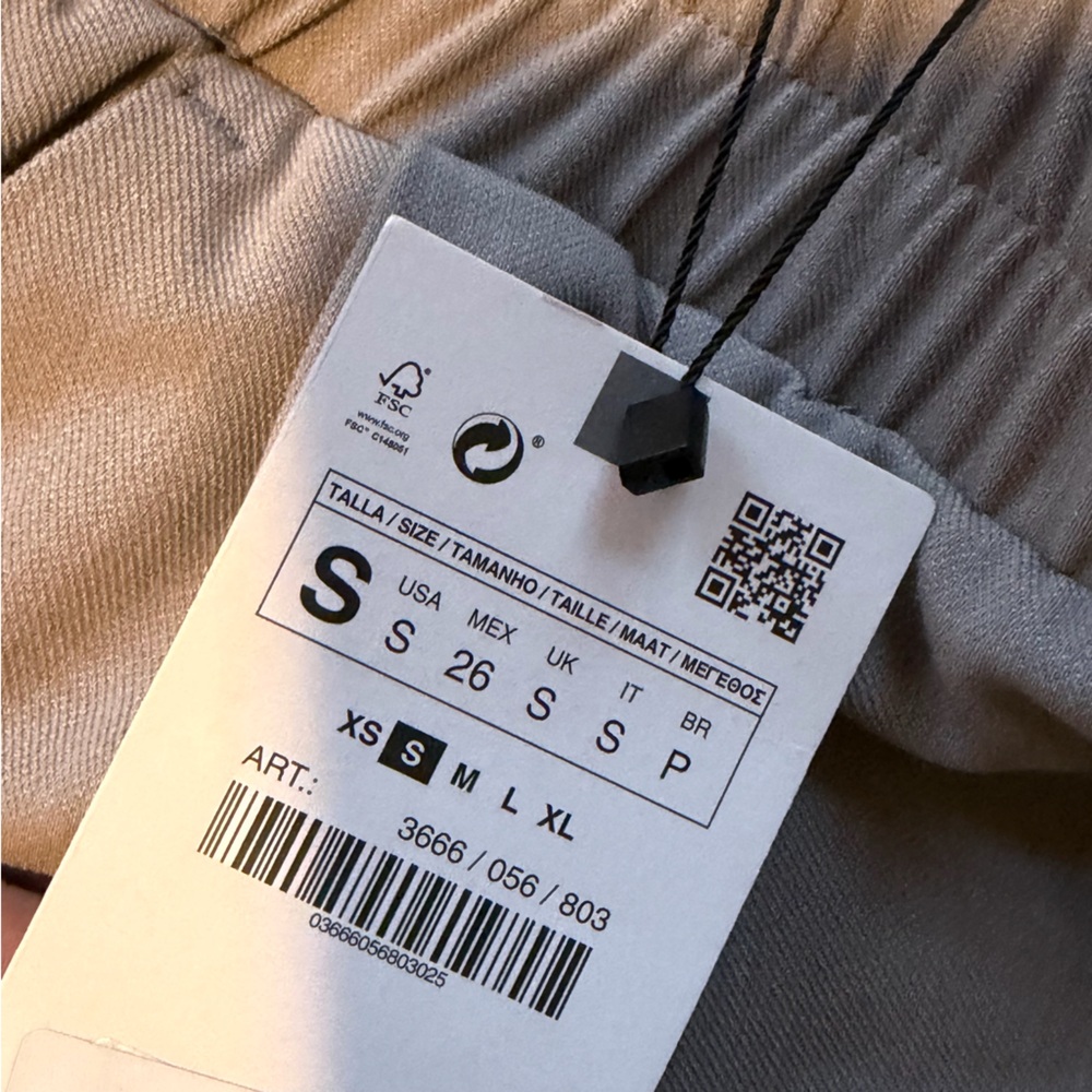 Zara Pleated Elastic Waist Jogger Pants - Picture 3 of 5